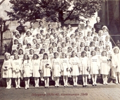JG 1939/40 Kommunion Mädchen 1949