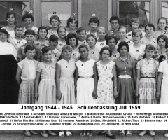 JG 1944/45 Schulentlassung Mädchen 1959
