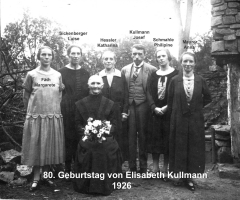 Kullmann Elisabeth 80. Geburtstag