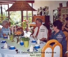 Wyremba Frieda 85. Geburtstag 2007