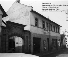 Bäckerei Stürmer Rosengasse ehem Schwind-Haus 1978