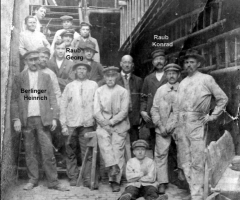 Malergeschäft Kolb mit Mitarbeiter 1925