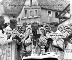 Festgottesdienst Marienstr 1950