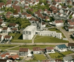 St. Gertrud 1960 Luftaufnahme
