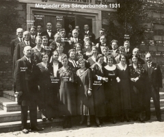 Sängerbund Mitglieder 1931
