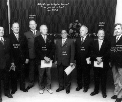 Chorgemeinschaft Ehrung 40-jährige Mitgliedschaft 1968