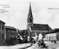 Ansichtskarte Gasthaus Weinwirtschaft Hirsch und Adler 1905