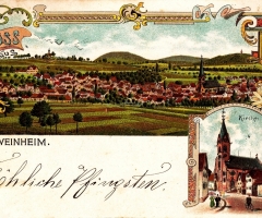 Ansichtskarte Schweinheim Pfingsten 1913