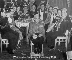 Weinstube Giegerich Fastnacht 1952