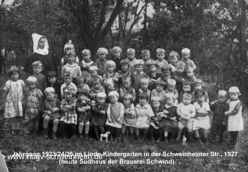 JG 1923/24/25 Linde-Kindergarten 1927