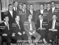 JG 1925/26 25-jährige Kommunion
