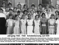 JG 1944/45 Schulentlassung Mädchen 1959