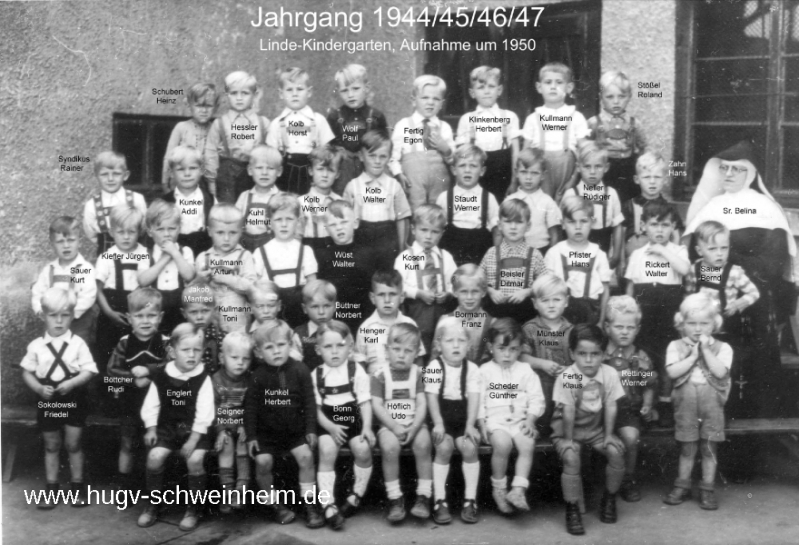 JG 1944/45/46/47 Buben Kindergarten 1950