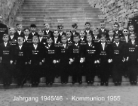 JG 1945/46 Kommunion Buben 1955
