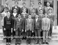 JG 1945/46 Schulentlassung Buben 1960
