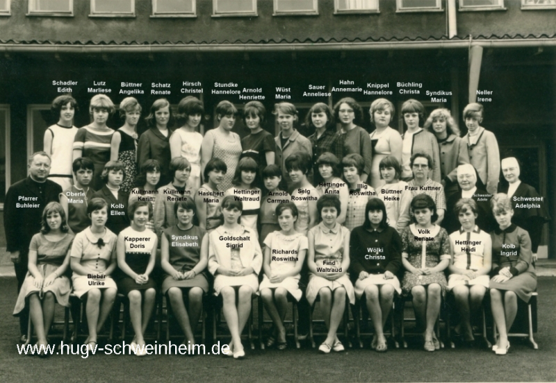 JG 1951/52 Mädchen Schulabschluss Pestalozzischule