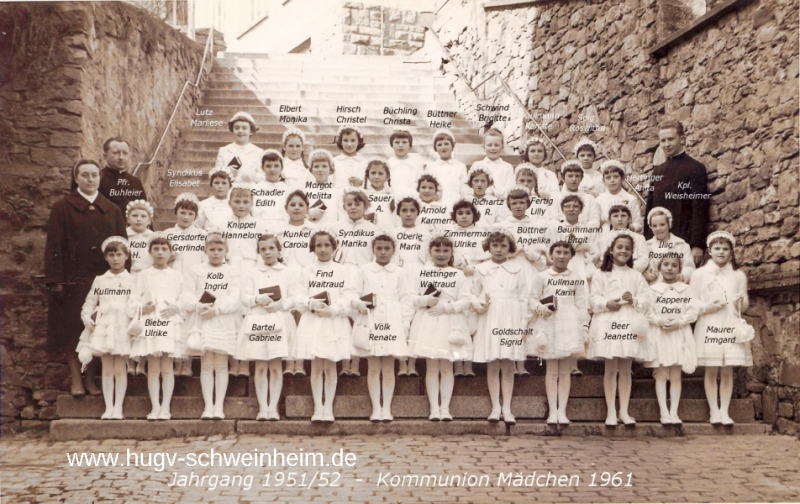 JG 1951/52 Kommunion Mädchen 1961