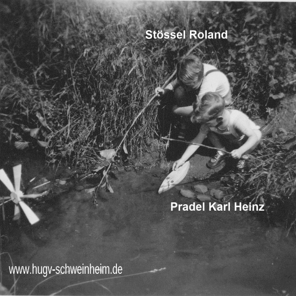 Kinder am Hensbach 1955