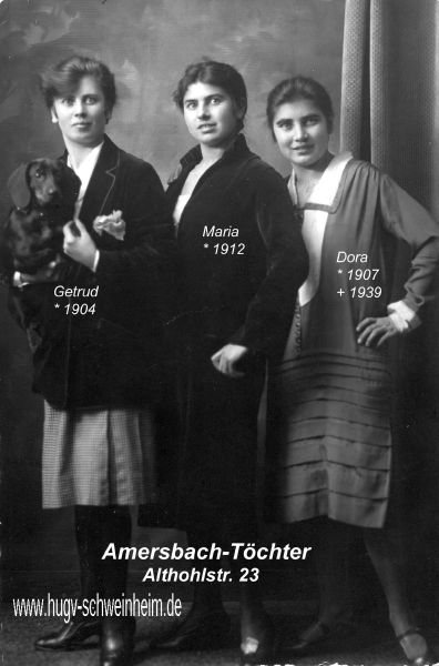 Amersbach Gertrud, Maria u. Dora