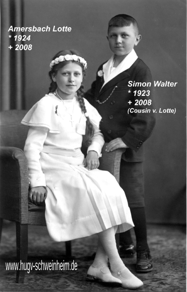 Amersbach Lotte u. Cousin Simon Walter