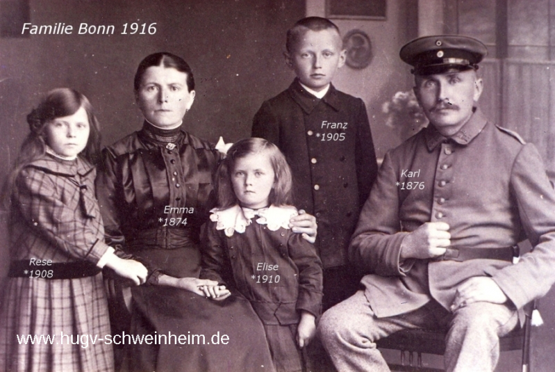 Bonn Karl mit Familie 1916