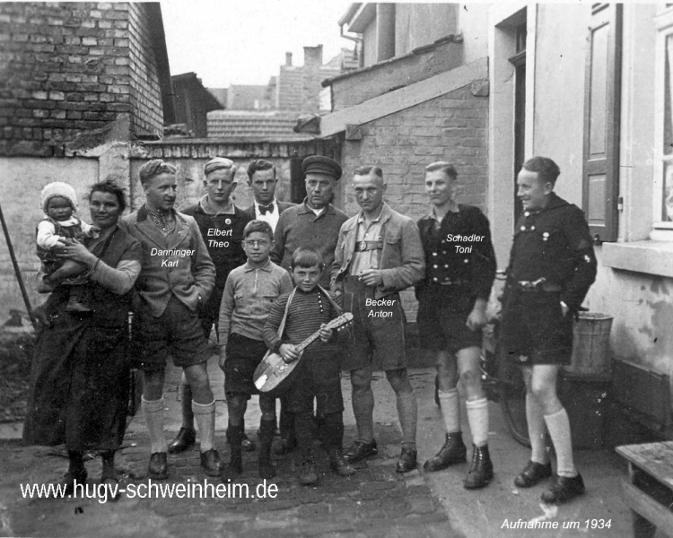 Danninger Karl, Elbert Theo, Schadler Toni, Becker Anton - 1934