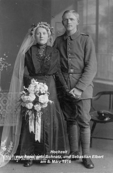 Elbert Anna und Sebastian Hochzeit 1916