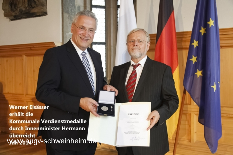 Elsässer Werner Kommunale Verdienstmedaille 2014