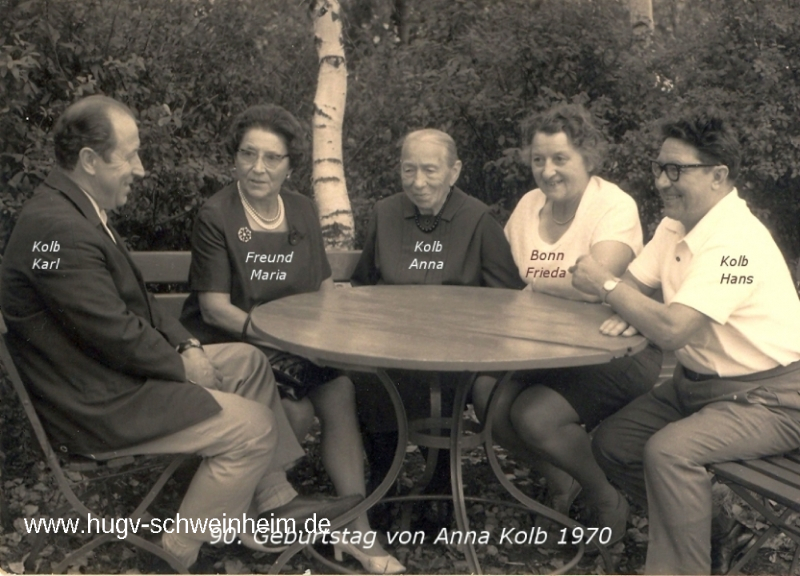 Kolb Anna 90. Geburtstag Rotwasserstr 5