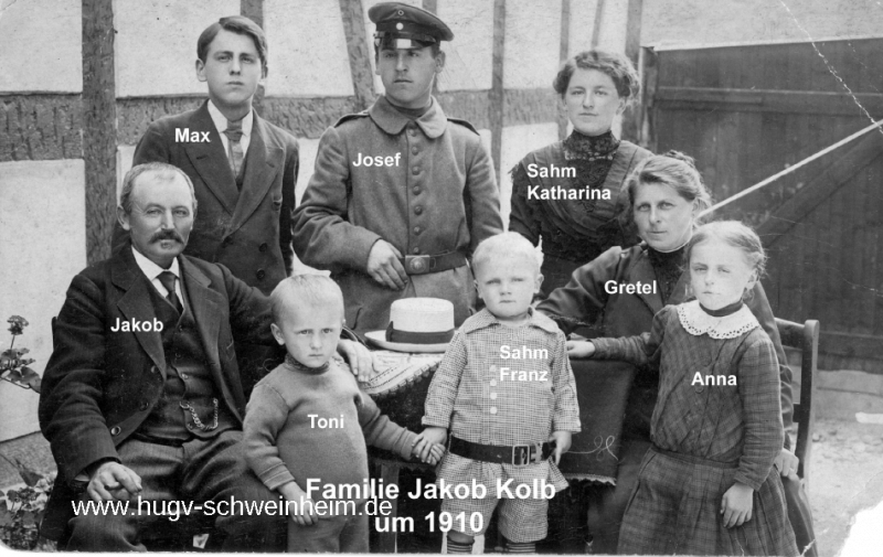 Kolb Jakob mit Familie 1910