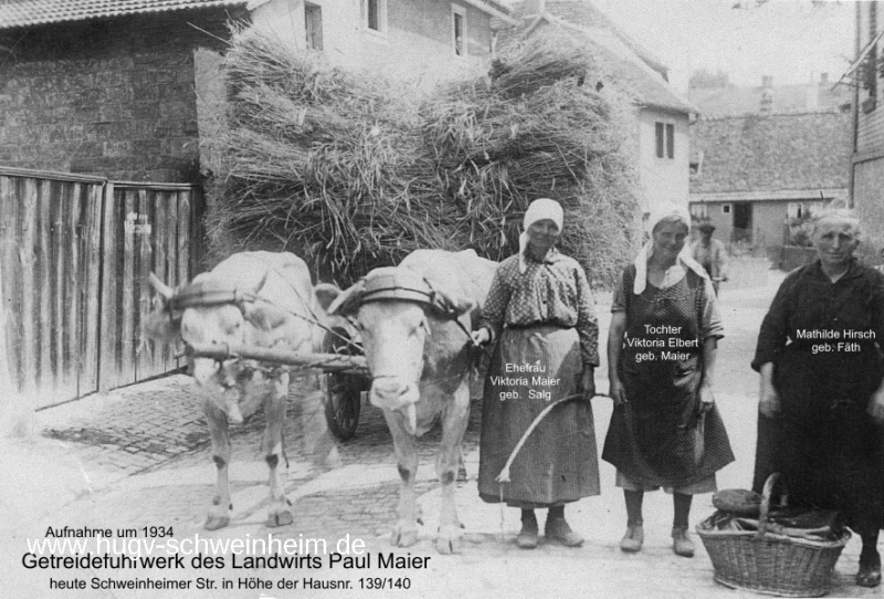Maier Paul Getreidefuhrwerk 1934 Aschaffenburger Str