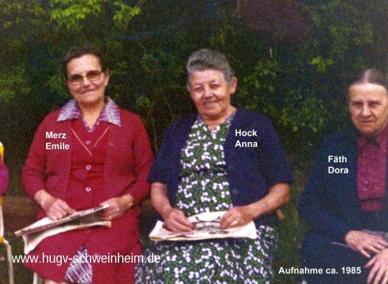 Merz Emile, Hock Anna, Fäth Dora 1985