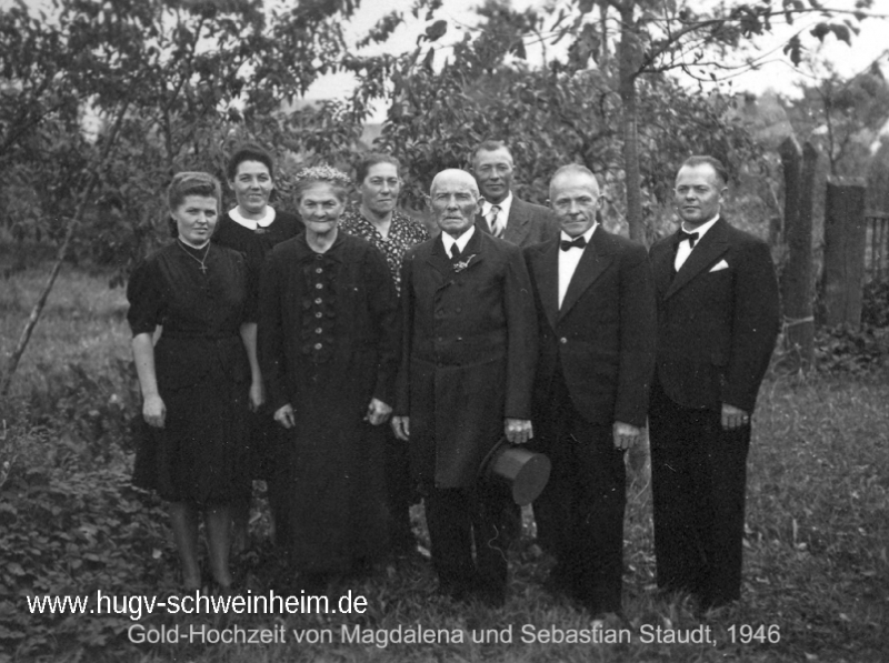 Staudt Magdalena und Sebastian Goldene Hochzeit 1946 Allerheiligenstr