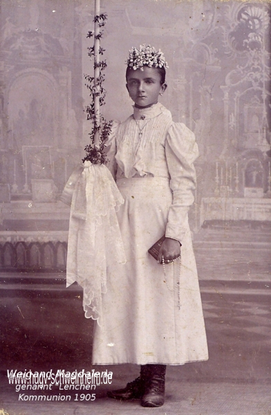 Weigand Magdalena genannt Lenchen verh. Sommer 1905
