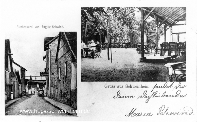 Ansichtskarte Gasthaus Alte Brauerei Rosengasse (1)