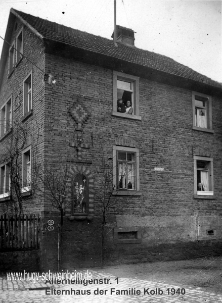 Allerheiligengasse 01 Haus Fam Kolb 1940