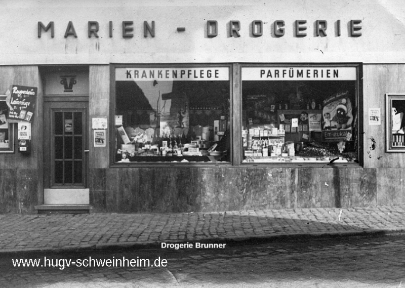 Marienstr Drogerie Brunner Schaufensterfront