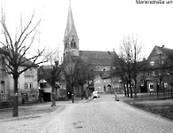 Marienstr um 1950 Bereich Altes Kriegerdenkmal