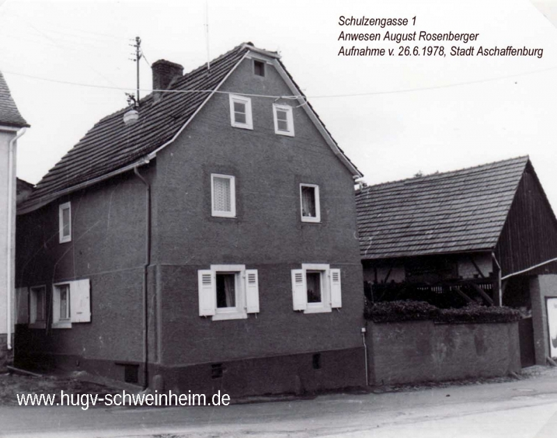 Schulzengasse 01 Rosenberger August 1978