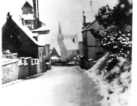 Schweinheimer Str Höhe Krenz im Winter 1960