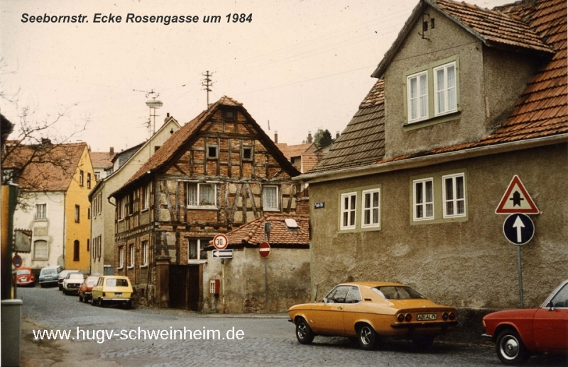 Seebornstr Ecke Rosengasse bis 1985