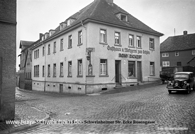 Ochsen Gasthaus u. Metzgerei Rony Rickert Schweinheimer Str