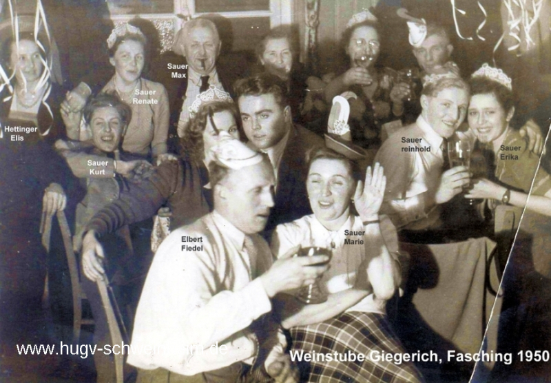 Weinstube Giegerich Fastnacht 1950 (3)
