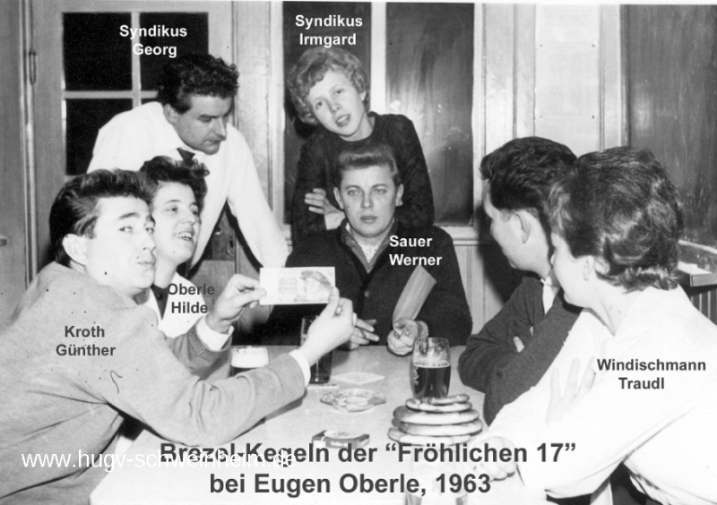 Zur Gemütlichkeit Fröhliche Siebzehn Kegeln 1963