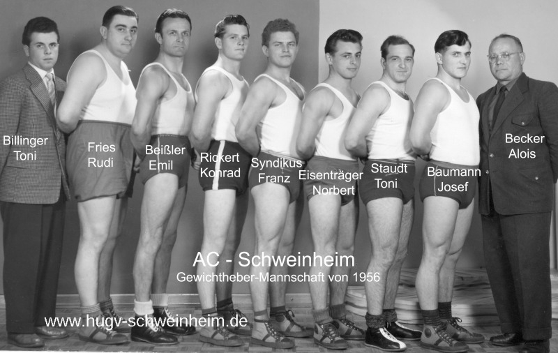 AC Germania Gewichtheber-Mannschaft 1956