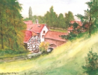 Eckertsmühle - Aquarell v. Fleckenstein