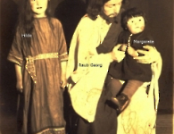 Passionsspiele 1931 Raub Georg als Christusdarsteller mit Töchter
