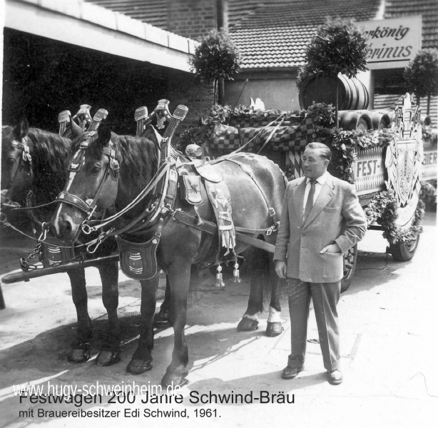 Festzug 200 Jahre Schwindbräu Edi Schwind 1961