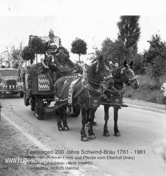 Festzug 200 Jahre Schwindbräu 1961