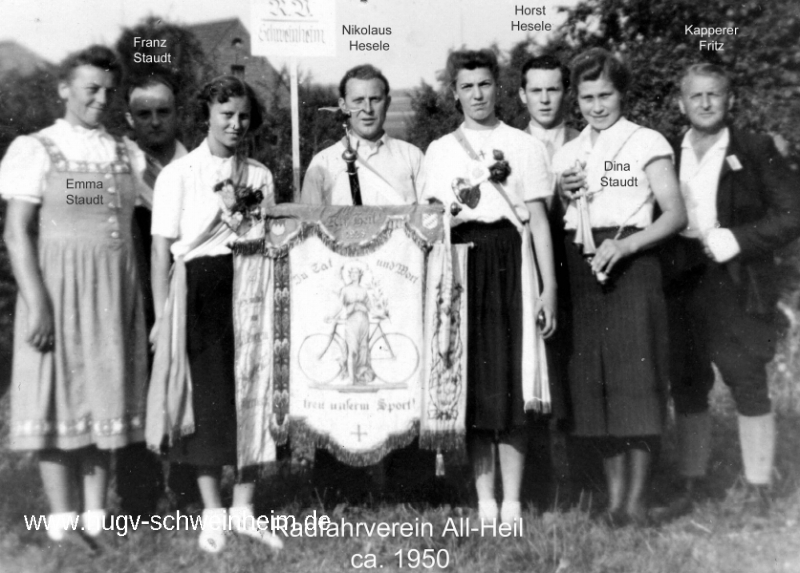 Radfahrverein All-Heil Mitglieder 1950